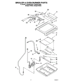 04 - Broiler & Oven Burner Parts parts for Whirlpool Range YGW395LEGQ4 from AppliancePartsPros.com