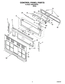 02 - Control Panel Parts parts for Whirlpool Range WERE4200PQ3 from AppliancePartsPros.com
