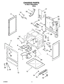 03 - Chassis Parts parts for Whirlpool Range WERE4200PQ3 from AppliancePartsPros.com