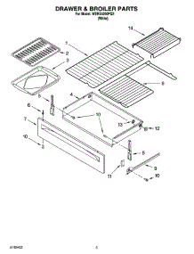 04 - Drawer & Broiler Parts parts for Whirlpool Range WERE4200PQ3 from AppliancePartsPros.com