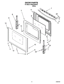 05 - Door Parts, Optional Parts (Not Included) parts for Whirlpool Range WERE4200PQ3 from AppliancePartsPros.com