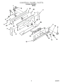 02 - Control Panel Parts parts for Whirlpool Range WGP32801 from AppliancePartsPros.com