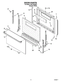 06 - Door Parts, Miscellaneous Parts parts for Whirlpool Range YSF315PEMQ1 from AppliancePartsPros.com