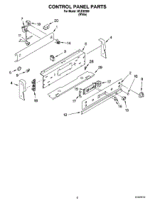 02 - Control Panel Parts parts for Whirlpool Range WLE32300 from AppliancePartsPros.com