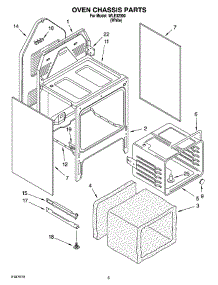04 - Oven Chassis Parts parts for Whirlpool Range WLE32300 from AppliancePartsPros.com