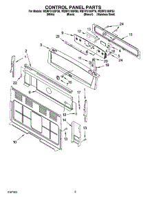 04 - Control Panel Parts parts for Whirlpool Range WERP3100PS0 from AppliancePartsPros.com