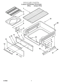 05 - Broiler Parts parts for Whirlpool Range YSF315PEGW6 from AppliancePartsPros.com