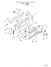 02 - Control Panel Parts parts for Whirlpool Range GJP84901 from AppliancePartsPros.com