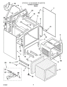 04 - Oven Chassis Parts parts for Whirlpool Range GJP84901 from AppliancePartsPros.com