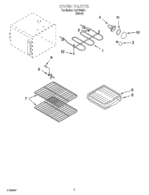 05 - Oven Parts parts for Whirlpool Range GJP84901 from AppliancePartsPros.com