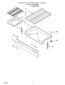 05 - Drawer & Broiler Parts parts for Whirlpool Range YSF385PEGQ7 from AppliancePartsPros.com