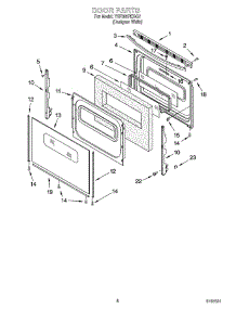 06 - Door Parts, Miscellaneous Parts parts for Whirlpool Range YSF385PEGQ7 from AppliancePartsPros.com