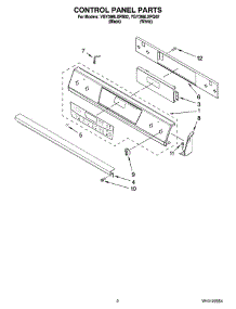 02 - Control Panel Parts parts for Whirlpool Range YGY398LXPQ02 from AppliancePartsPros.com