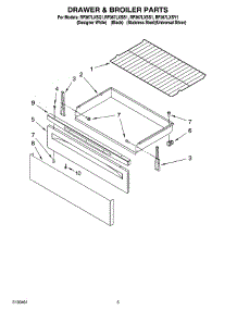 04 - Drawer & Broiler Parts parts for Whirlpool Range RF367LXSS1 from AppliancePartsPros.com