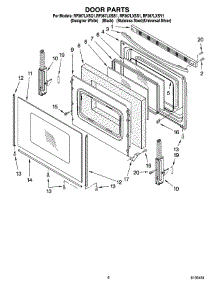 05 - Door Parts, Optional Parts parts for Whirlpool Range RF367LXSS1 from AppliancePartsPros.com