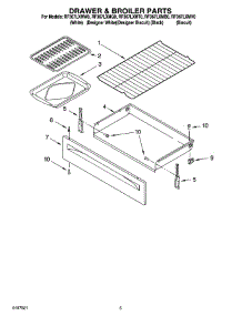 04 - Drawer & Broiler Parts parts for Whirlpool Range RF367LXMV0 from AppliancePartsPros.com
