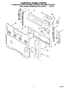 02 - Control Panel Parts parts for Whirlpool Range RF367LXMT0 from AppliancePartsPros.com