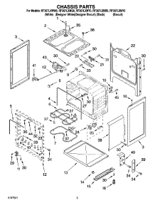 03 - Chassis Parts parts for Whirlpool Range RF367LXMQ0 from AppliancePartsPros.com
