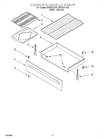 04 - Drawer And Broiler parts for Whirlpool Range RF375PXEW0 from AppliancePartsPros.com