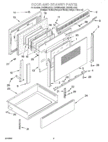 05 - Door And Drawer parts for Whirlpool Range GW395LEGZ0 from AppliancePartsPros.com
