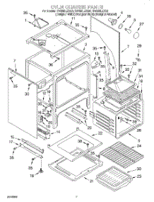 06 - Oven Chassis parts for Whirlpool Range GW395LEGZ0 from AppliancePartsPros.com