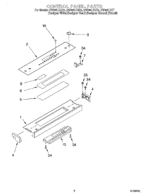 02 - Control Panel parts for Whirlpool Range GW395LEGQ3 from AppliancePartsPros.com