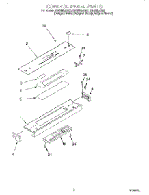 02 - Control Panel parts for Whirlpool Range GW395LEGQ0 from AppliancePartsPros.com