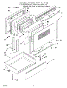 05 - Door And Drawer parts for Whirlpool Range GW395LEGB1 from AppliancePartsPros.com