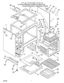 06 - Oven Chassis parts for Whirlpool Range GW395LEGB1 from AppliancePartsPros.com