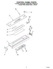 02 - Control Panel parts for Whirlpool Range GW395LEGQ5 from AppliancePartsPros.com