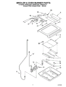 04 - Broiler And Oven Burner parts for Whirlpool Range GW395LEGQ5 from AppliancePartsPros.com