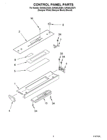02 - Control Panel parts for Whirlpool Range GW395LEGB4 from AppliancePartsPros.com