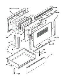 Door And Drawer parts for Whirlpool Range GW395LEGZ2 from AppliancePartsPros.com