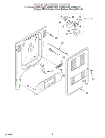 07 - Rear Chassis parts for Whirlpool Range GW395LEGB3 from AppliancePartsPros.com