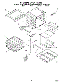06 - Internal Oven Parts parts for Whirlpool Range GW395LEPS00 from AppliancePartsPros.com