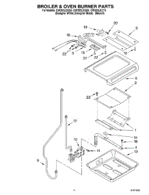 04 - Broiler And Oven Burner parts for Whirlpool Range GW395LEGB6 from AppliancePartsPros.com
