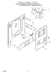07 - Rear Chassis parts for Whirlpool Range GW395LEGZ1 from AppliancePartsPros.com