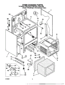 04 - Oven Chassis parts for Whirlpool Range GY396LXGZ0 from AppliancePartsPros.com