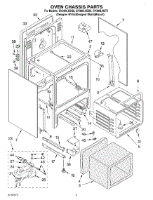 04 - Oven Chassis parts for Whirlpool Range GY396LXGB5 from AppliancePartsPros.com