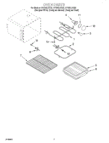 05 - Oven parts for Whirlpool Range GY396LXGZ3 from AppliancePartsPros.com
