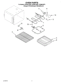 05 - Oven parts for Whirlpool Range GY396LXGQ5 from AppliancePartsPros.com
