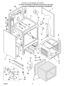 04 - Oven Chassis parts for Whirlpool Range GY396LXGZ2 from AppliancePartsPros.com
