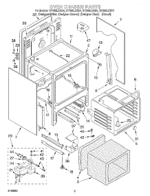 04 - Oven Chassis parts for Whirlpool Range GY396LXGB4 from AppliancePartsPros.com