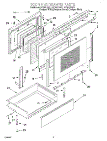 03 - Door And Drawer parts for Whirlpool Range GY396LXGQ1 from AppliancePartsPros.com