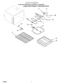 05 - Oven parts for Whirlpool Range GY396LXGQ1 from AppliancePartsPros.com