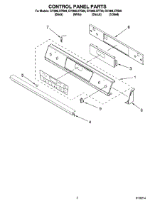 02 - Control Panel Parts parts for Whirlpool Range GY396LXPB00 from AppliancePartsPros.com