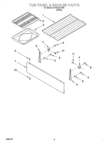 04 - Toe Panel And Broiler parts for Whirlpool Range RF341BXHW0 from AppliancePartsPros.com