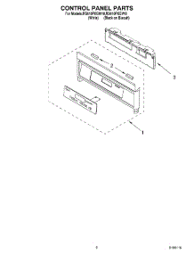 02 - Control Panel Parts parts for Whirlpool Range RS610PXGW10 from AppliancePartsPros.com