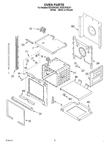 03 - Oven parts for Whirlpool Range RS610PXGW7 from AppliancePartsPros.com