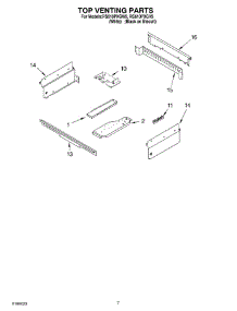 06 - Top Venting parts for Whirlpool Range RS610PXGV9 from AppliancePartsPros.com